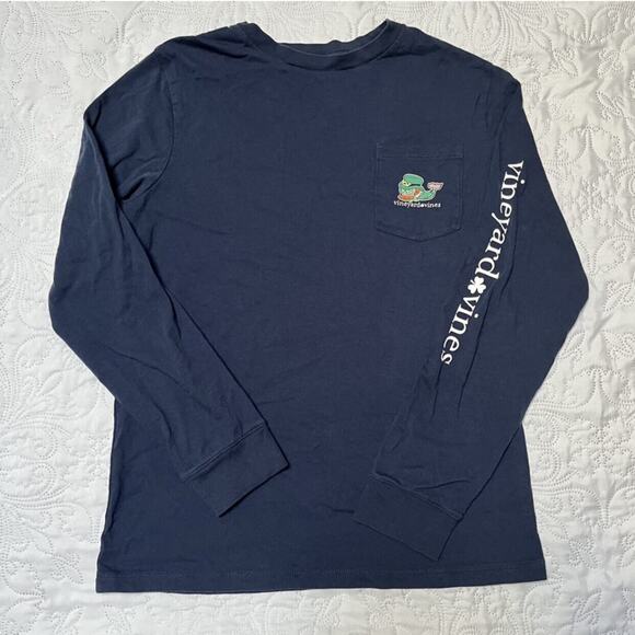 Vineyard Vines Leprechaun Whale Graphic Tee Size 16 - Picture 3 of 8